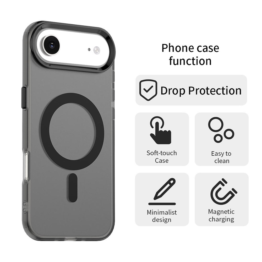 Husa de protectie Techsuit CandyCase MagSafe compatibil cu iPhone 17 Air, Negru