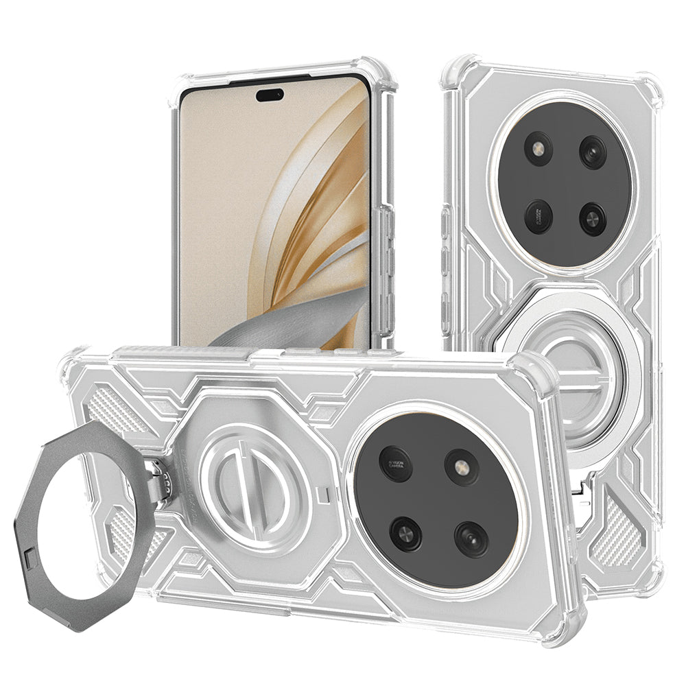 Husa de protectie Techsuit Carbon Shield PRO compatibil cu Honor Magic7 Lite / X9c, Alb Transparent