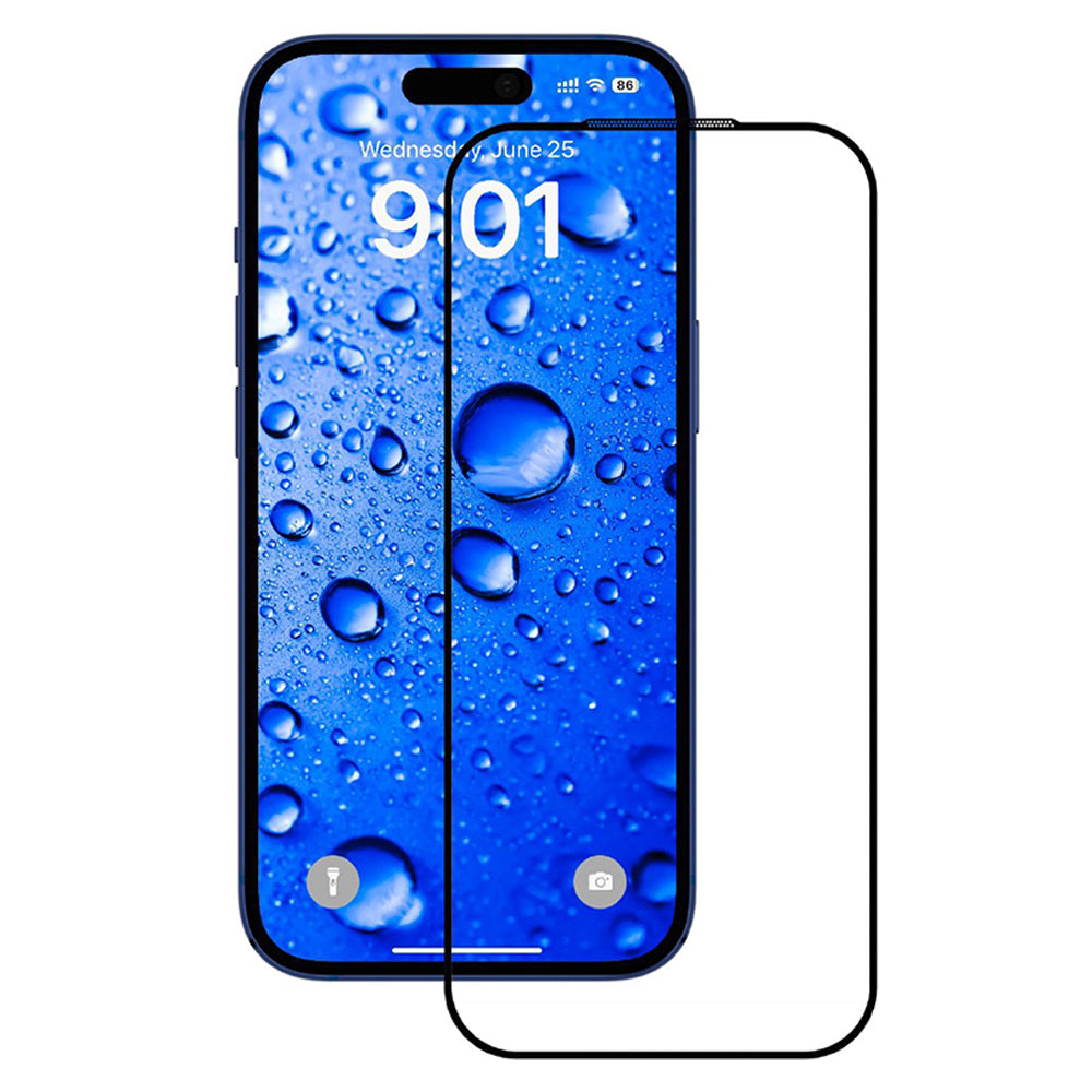 Folie de protectie ANANK 2.5D Full Glass compatibil cu iPhone 17, Negru