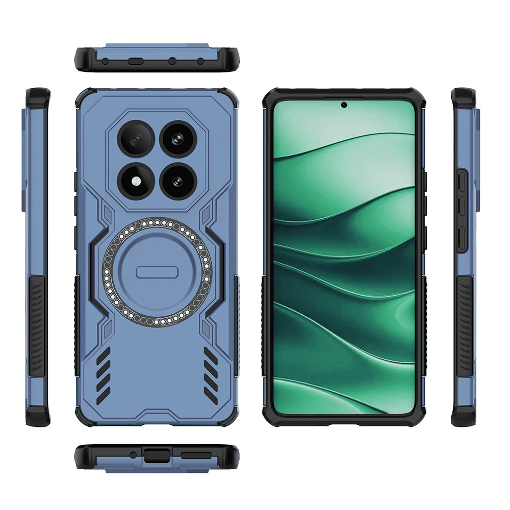 Husa de protectie Techsuit ArmorMag compatibil cu Xiaomi Redmi Note 14 Pro 4G, Albastru