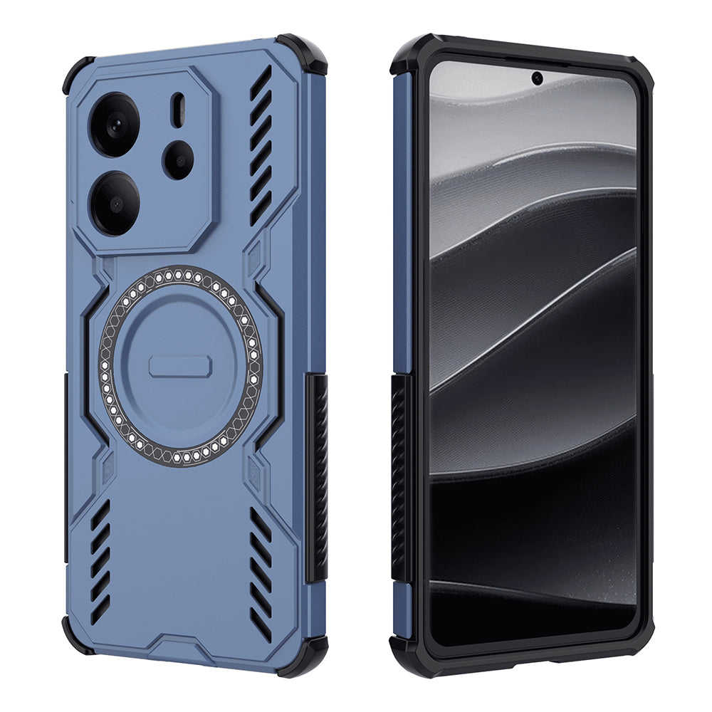 Husa de protectie Techsuit ArmorMag compatibil cu Xiaomi Redmi Note 14 4G (Regional), Albastru