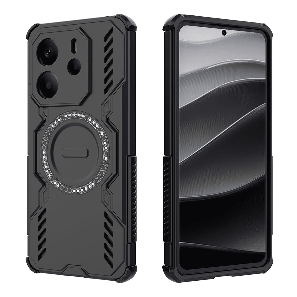Husa de protectie Techsuit ArmorMag compatibil cu Xiaomi Redmi Note 14 4G (Regional), Negru