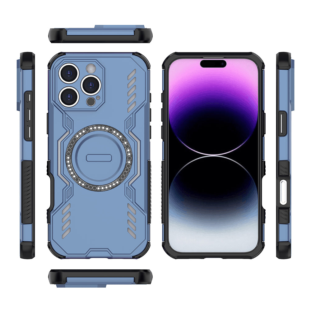 Husa de protectie Techsuit ArmorMag compatibil cu iPhone 16 Pro, Albastru