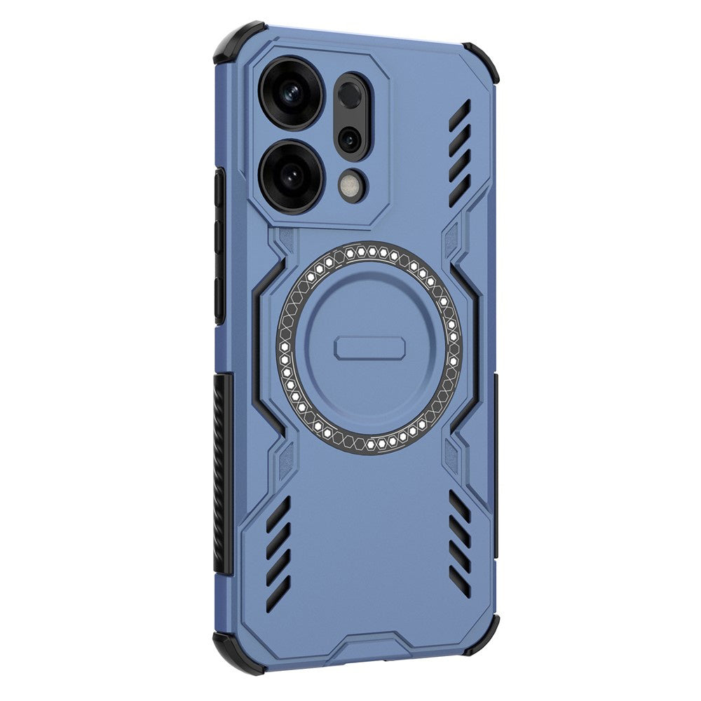 Husa de protectie Techsuit ArmorMag compatibil cu Oppo Reno14, Albastru