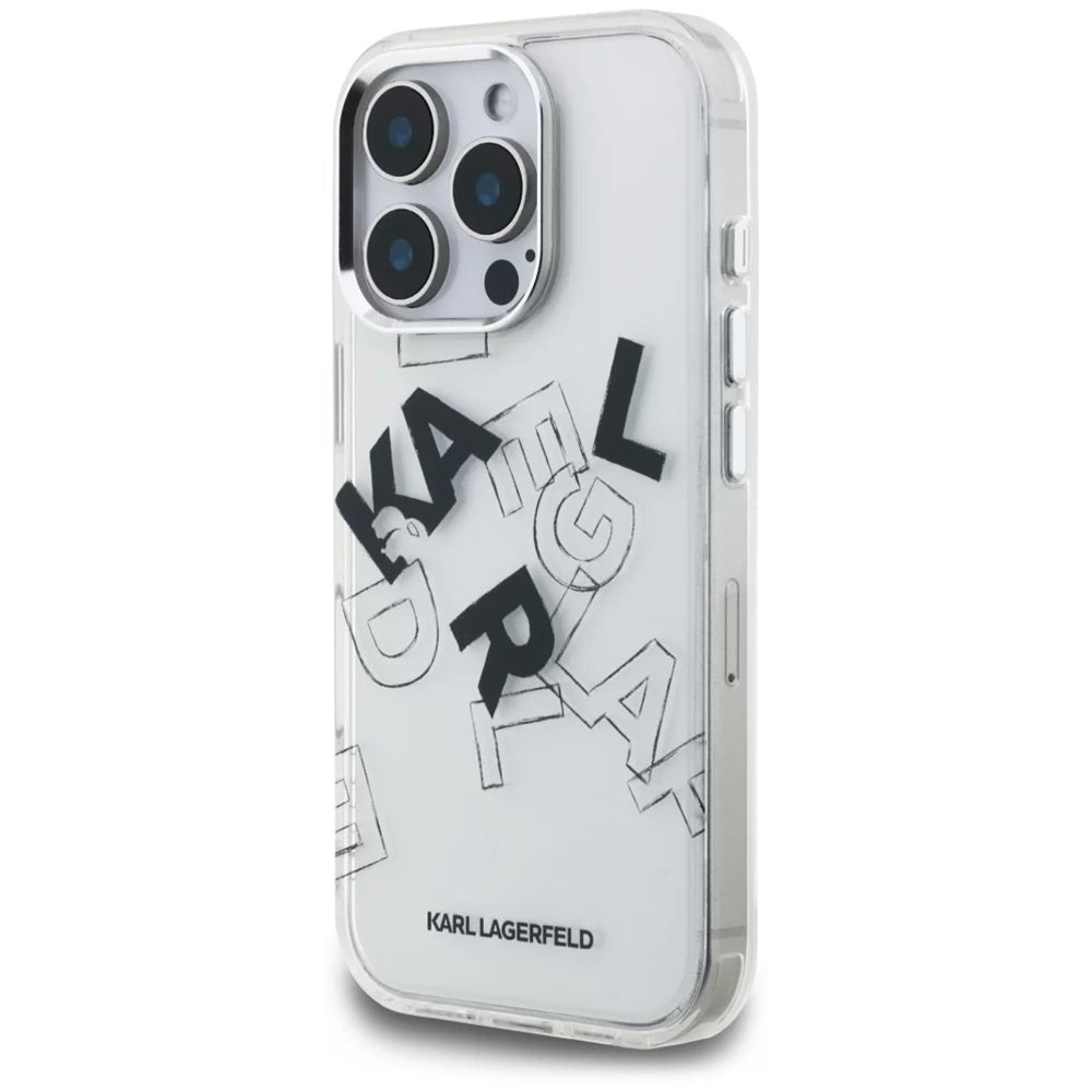 Husa de protectie Karl Lagerfeld compatibil cu iPhone 16 Pro, Transparent
