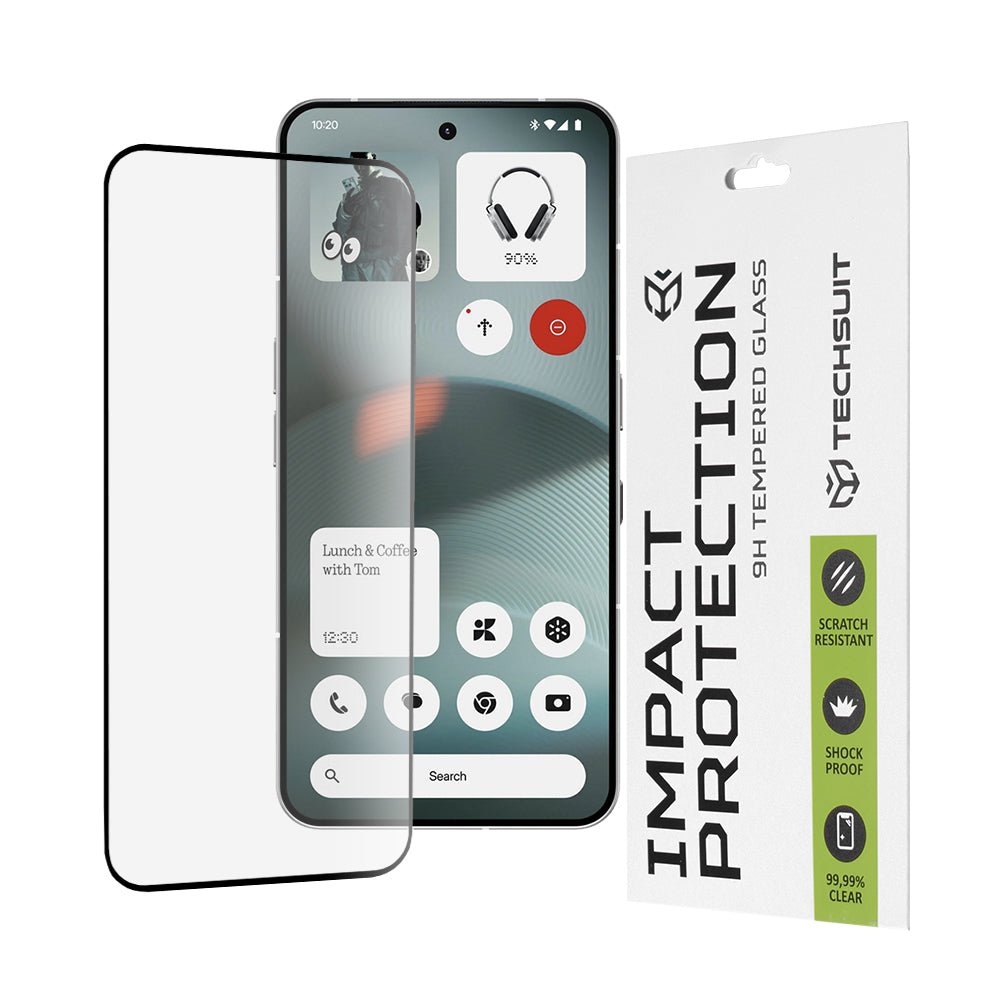 Folie de protectie Techsuit 111D Full Cover / Full Glue Glass compatibil cu Nothing Phone (3), Negru