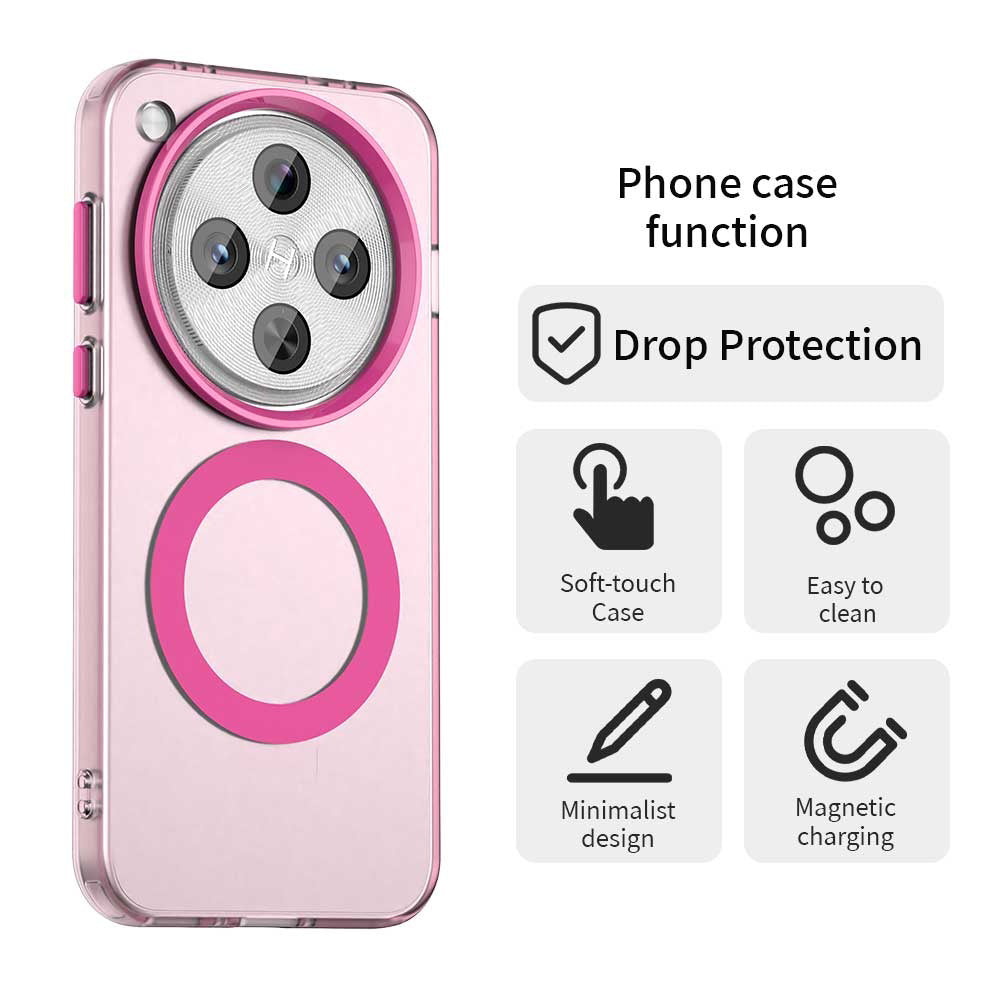 Husa de protectie Techsuit CandyCase MagSafe compatibil cu Oppo Find X8 Pro, Roz