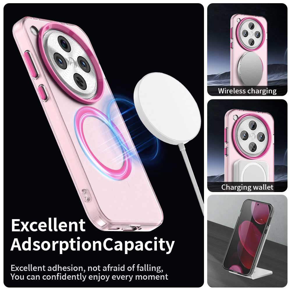Husa de protectie Techsuit CandyCase MagSafe compatibil cu Oppo Find X8 Pro, Roz