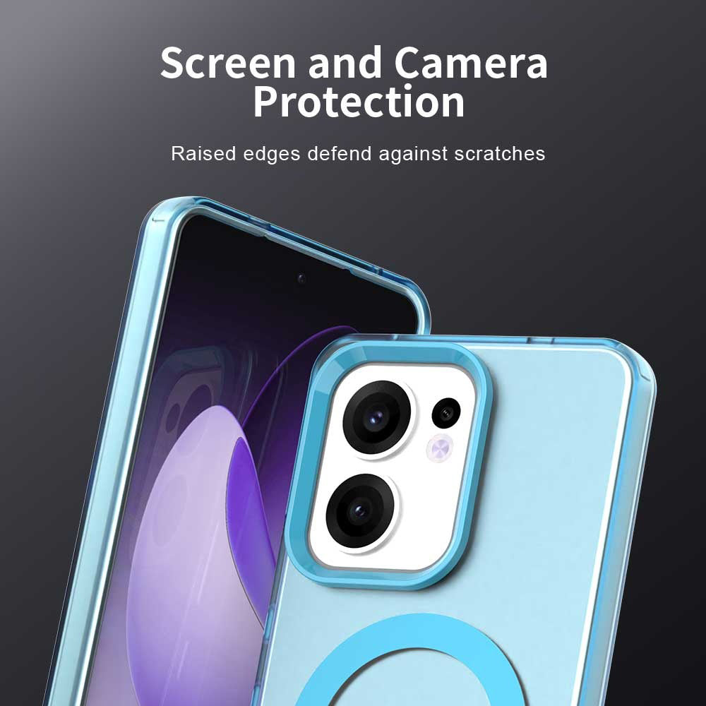 Husa de protectie Techsuit CandyCase MagSafe compatibil cu Oppo Reno13 F 4G / Reno13 F 5G / Reno13 FS 5G, Albastru