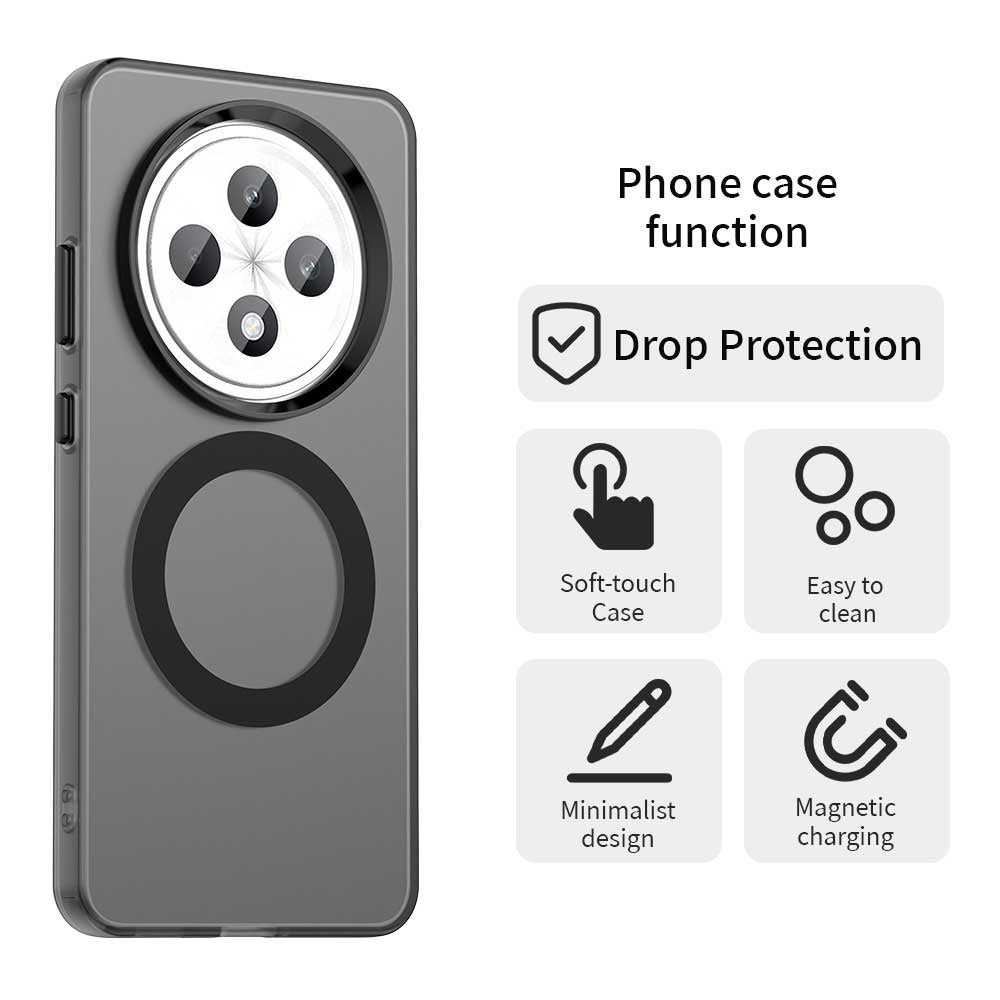 Husa de protectie Techsuit CandyCase MagSafe compatibil cu Oppo Reno12 F 4G / Reno12 F 5G / Reno12 FS 4G / Reno12 FS 5G, Negru