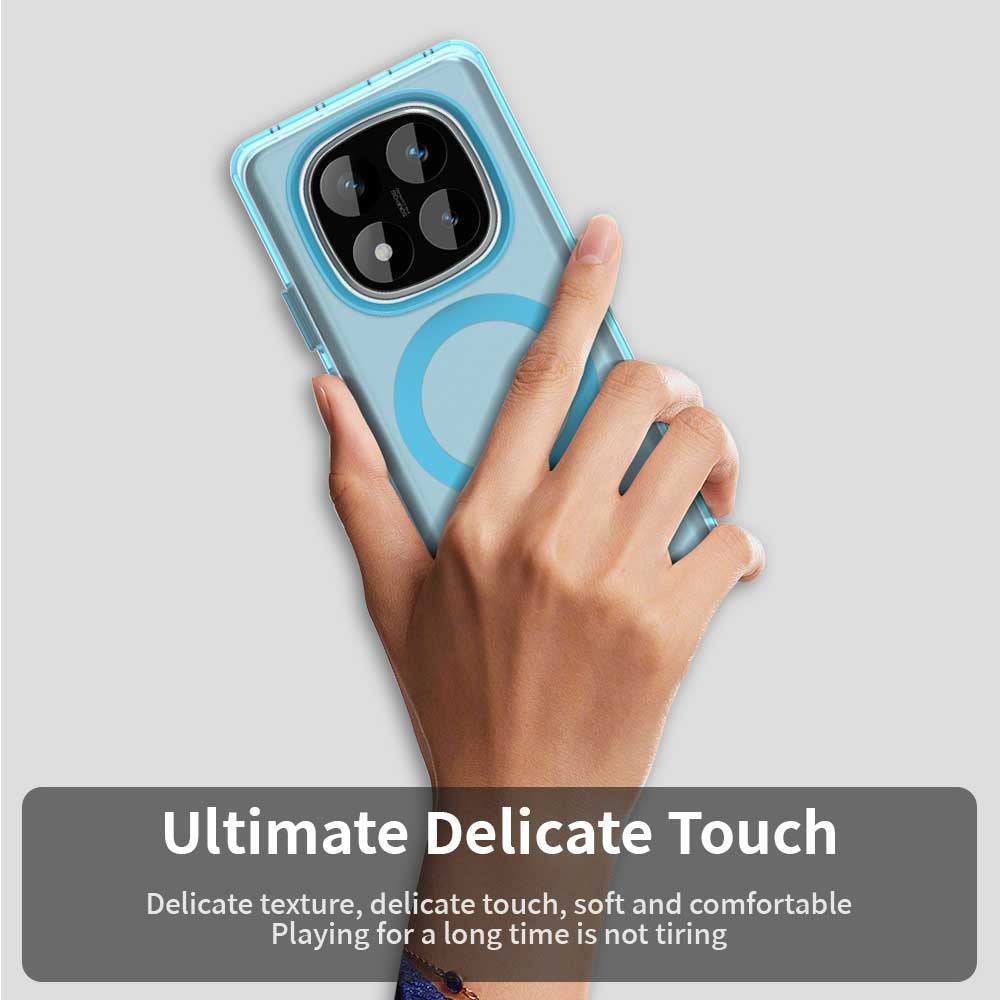Husa de protectie Techsuit CandyCase MagSafe compatibil cu Xiaomi Redmi Note 14 Pro 4G, Albastru