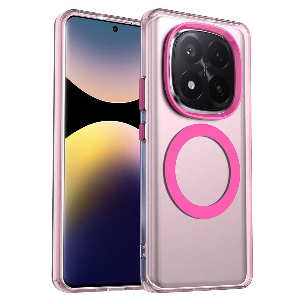 Husa de protectie Techsuit CandyCase MagSafe compatibil cu Xiaomi Redmi Note 14 Pro+ 5G, Roz