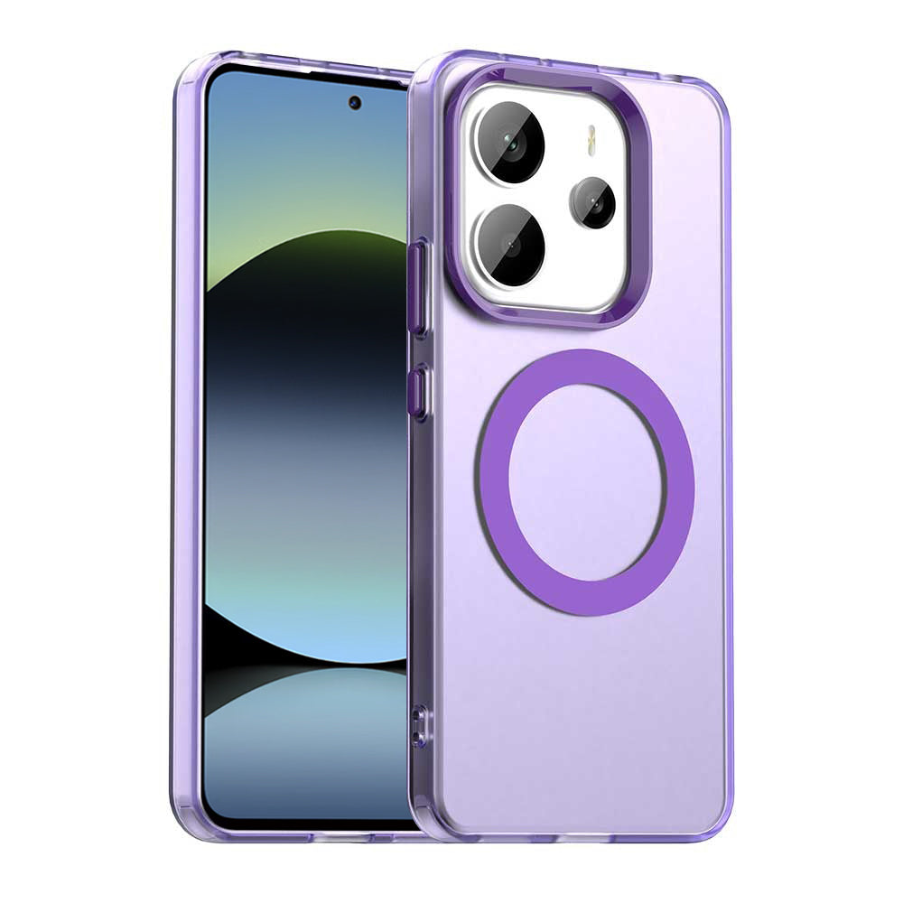Husa de protectie Techsuit CandyCase MagSafe compatibil cu Xiaomi Redmi Note 14 5G, Mov