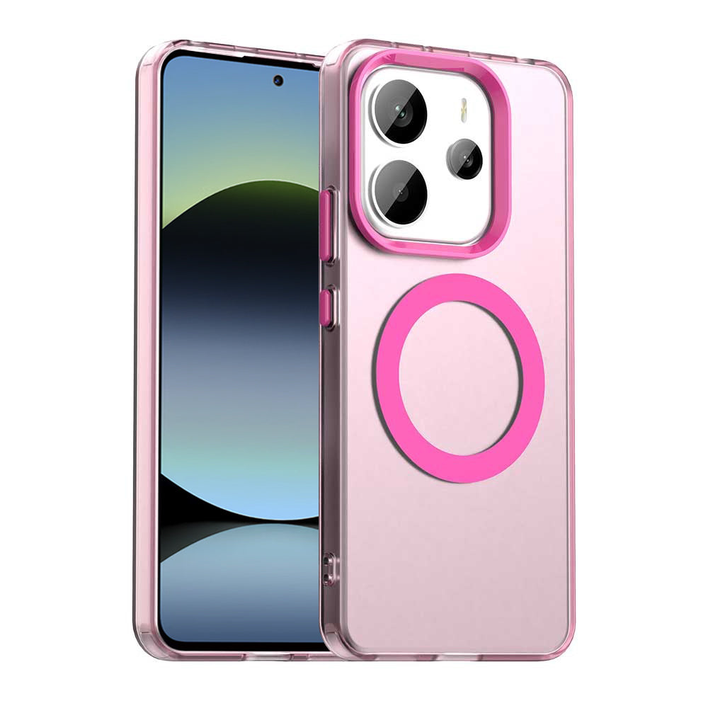Husa de protectie Techsuit CandyCase MagSafe compatibil cu Xiaomi Redmi Note 14 5G, Roz