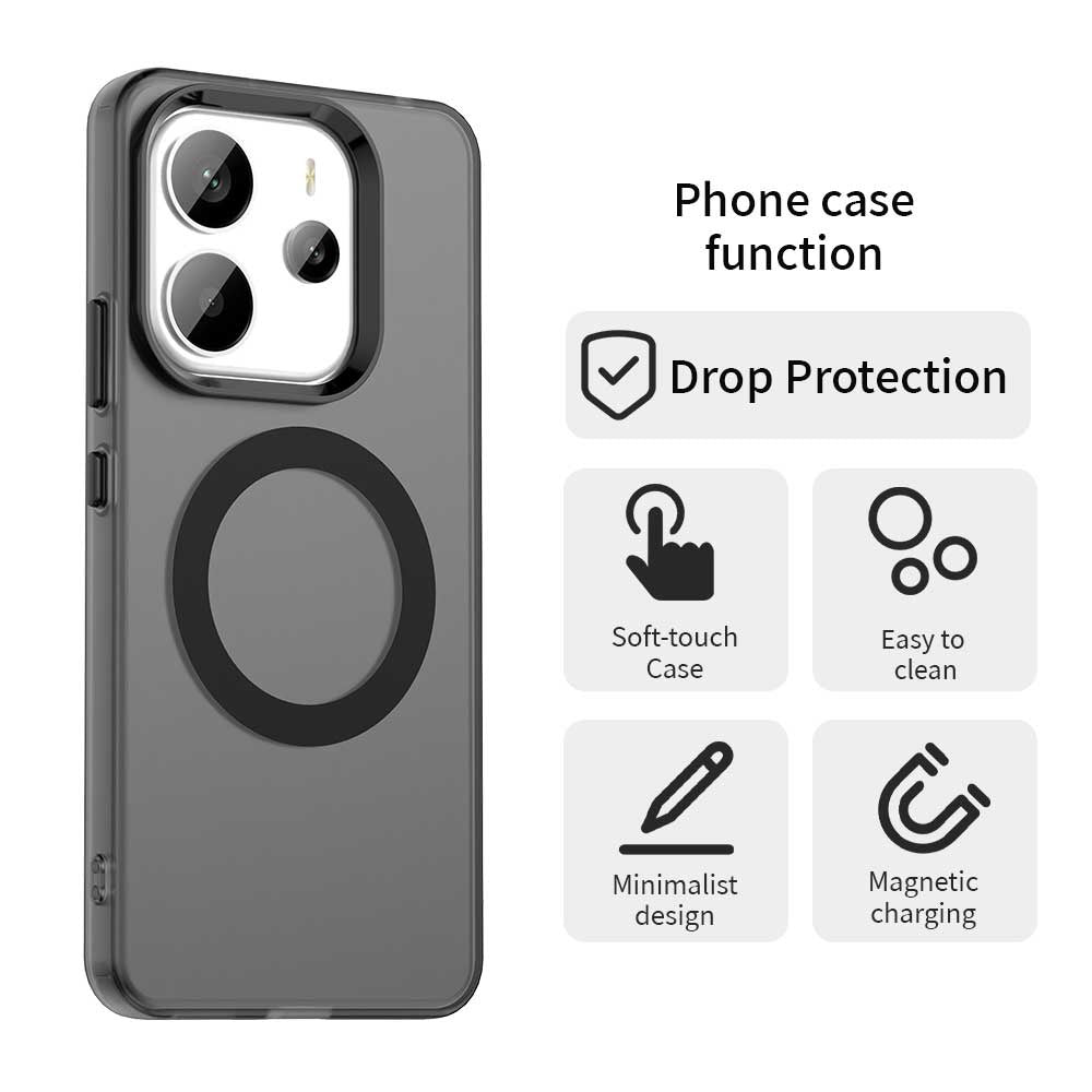 Husa de protectie Techsuit CandyCase MagSafe compatibil cu Xiaomi Redmi Note 14 5G, Negru