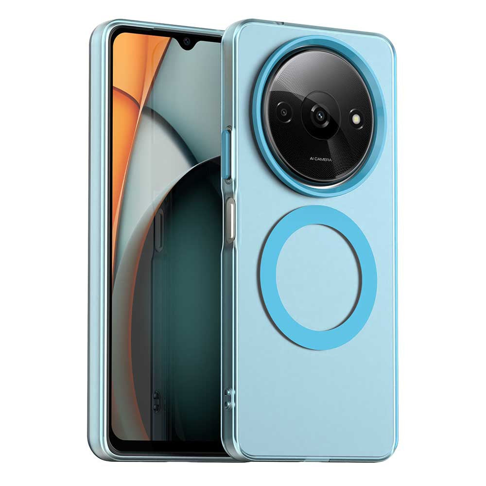 Husa de protectie Techsuit CandyCase MagSafe compatibil cu Xiaomi Redmi A3 / Redmi A3x, Albastru
