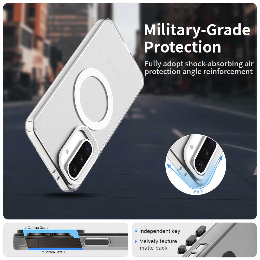Husa de protectie Techsuit CandyCase MagSafe compatibil cu Samsung Galaxy A36 5G, Alb