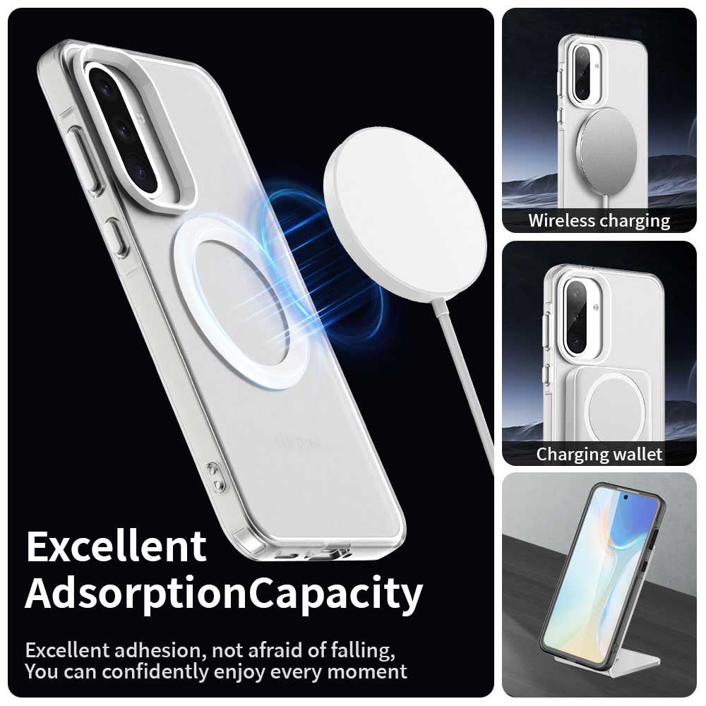 Husa de protectie Techsuit CandyCase MagSafe compatibil cu Samsung Galaxy A36 5G, Alb