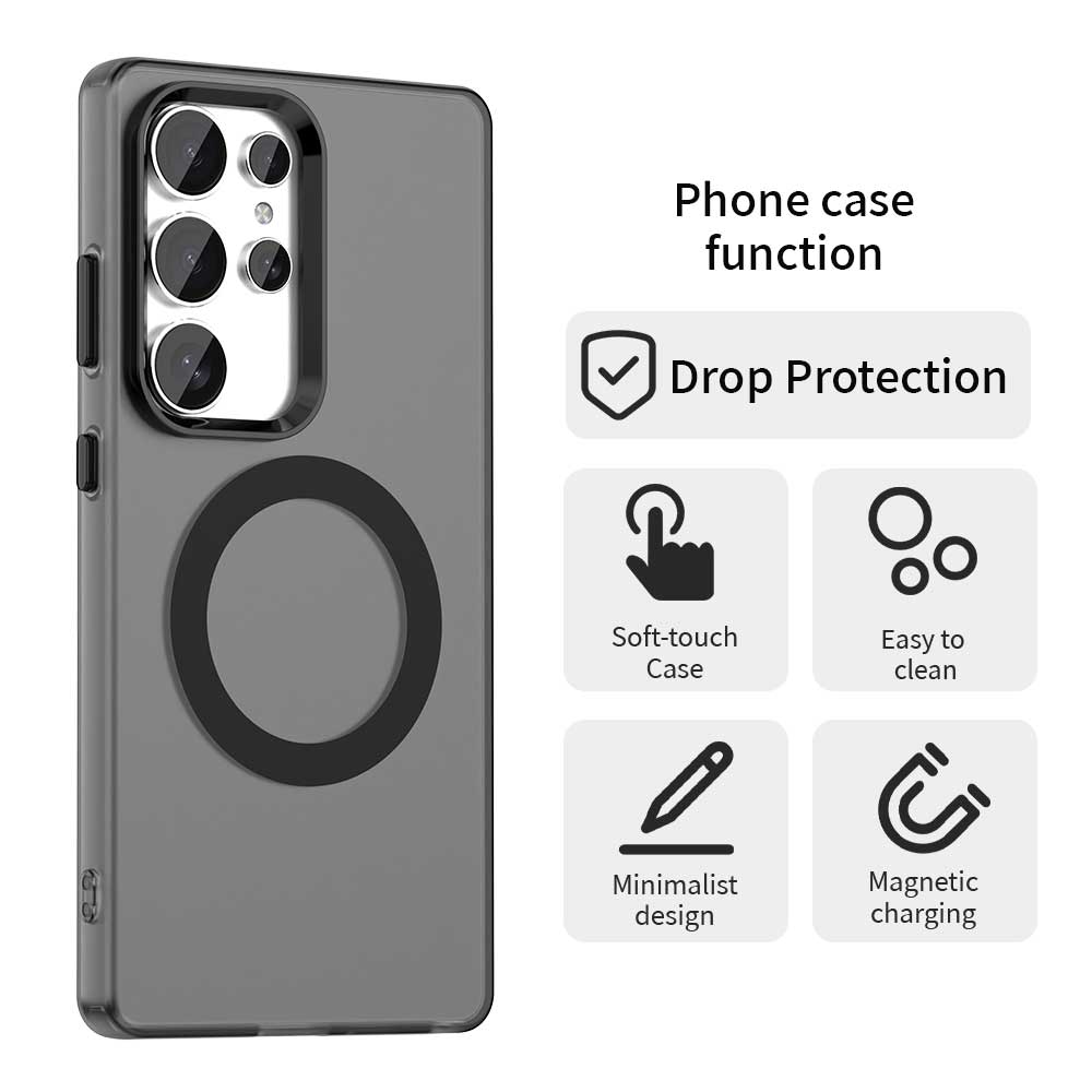 Husa de protectie Techsuit CandyCase MagSafe compatibil cu Samsung Galaxy S25 Ultra, Negru