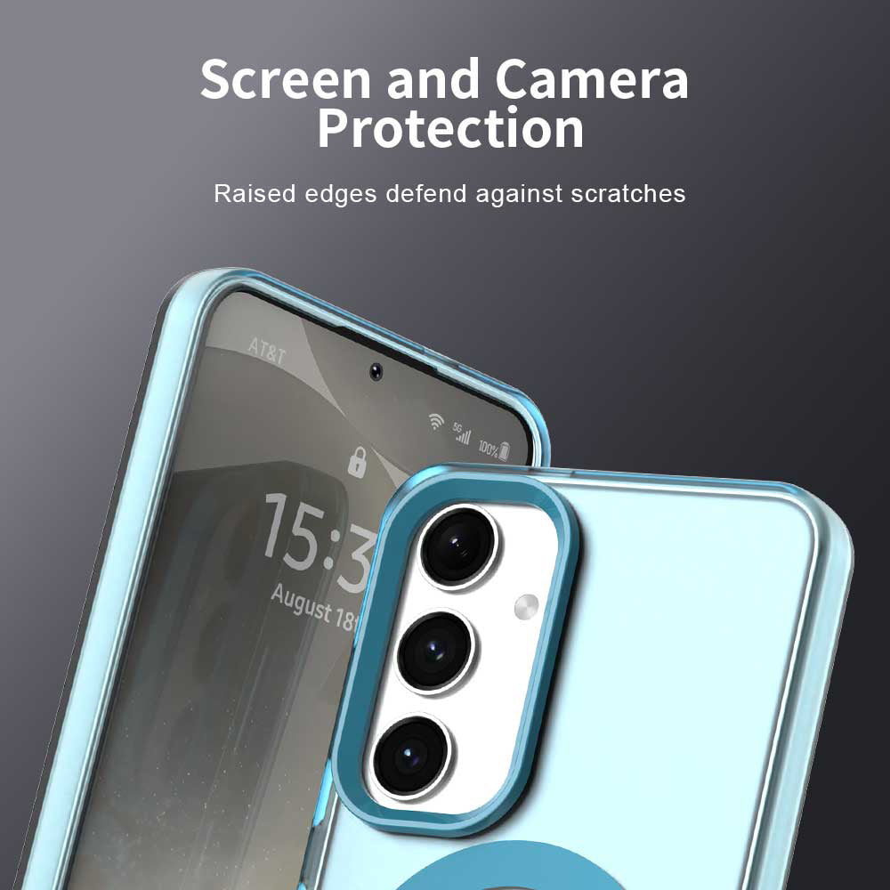 Husa de protectie Techsuit CandyCase MagSafe compatibil cu Samsung Galaxy S24 Plus / S25 Plus, Albastru