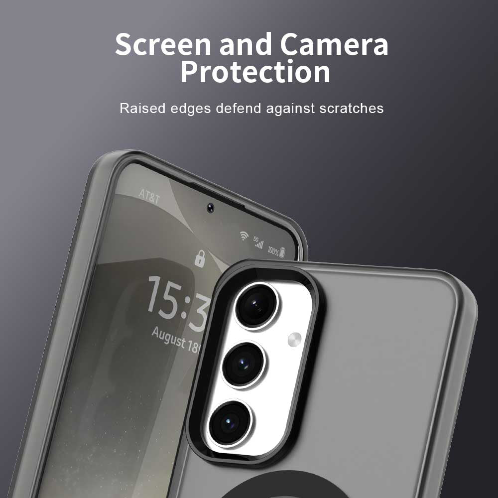 Husa de protectie Techsuit CandyCase MagSafe compatibil cu Samsung Galaxy S24 Plus / S25 Plus, Negru