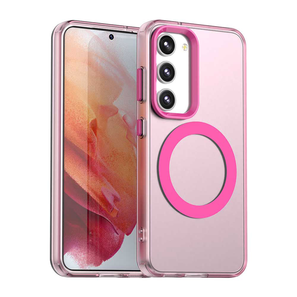 Husa de protectie Techsuit CandyCase MagSafe compatibil cu Samsung Galaxy S23, Roz