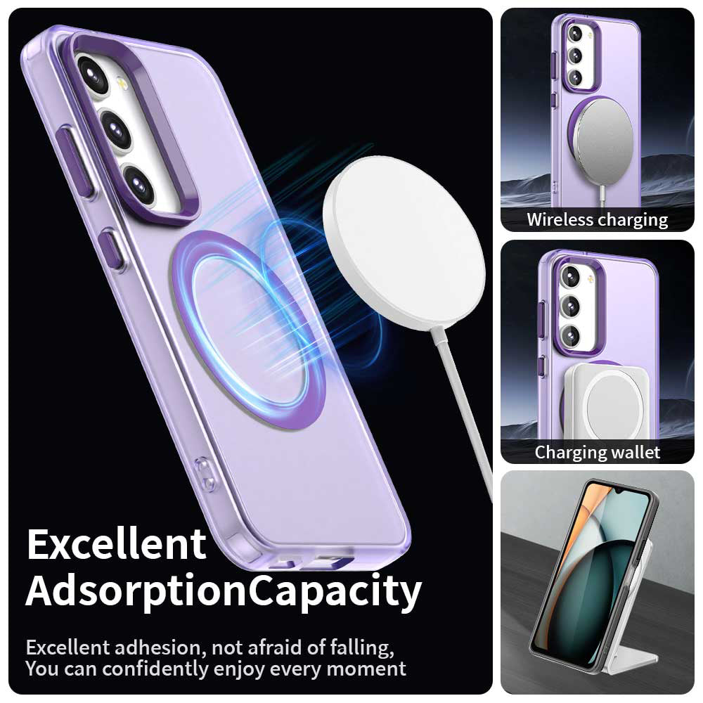 Husa de protectie Techsuit CandyCase MagSafe compatibil cu Samsung Galaxy S23, Mov