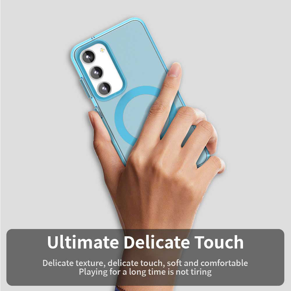 Husa de protectie Techsuit CandyCase MagSafe compatibil cu Samsung Galaxy S23 Plus, Albastru