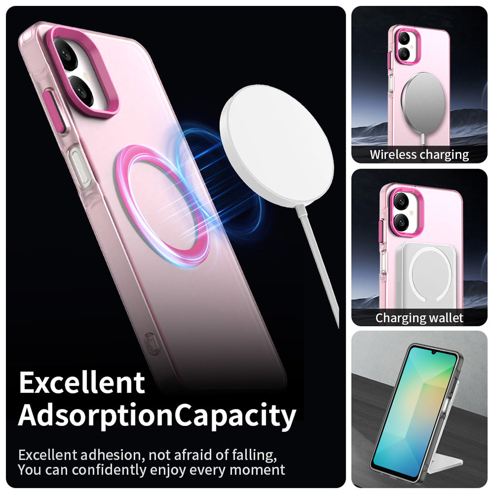 Husa de protectie Techsuit CandyCase MagSafe compatibil cu Samsung Galaxy A06, Roz