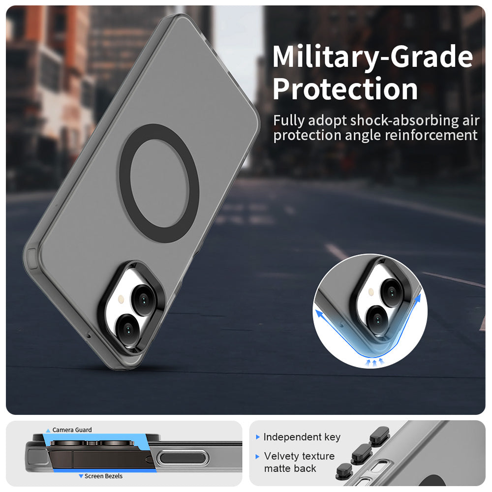 Husa de protectie Techsuit CandyCase MagSafe compatibil cu Samsung Galaxy A06, Negru