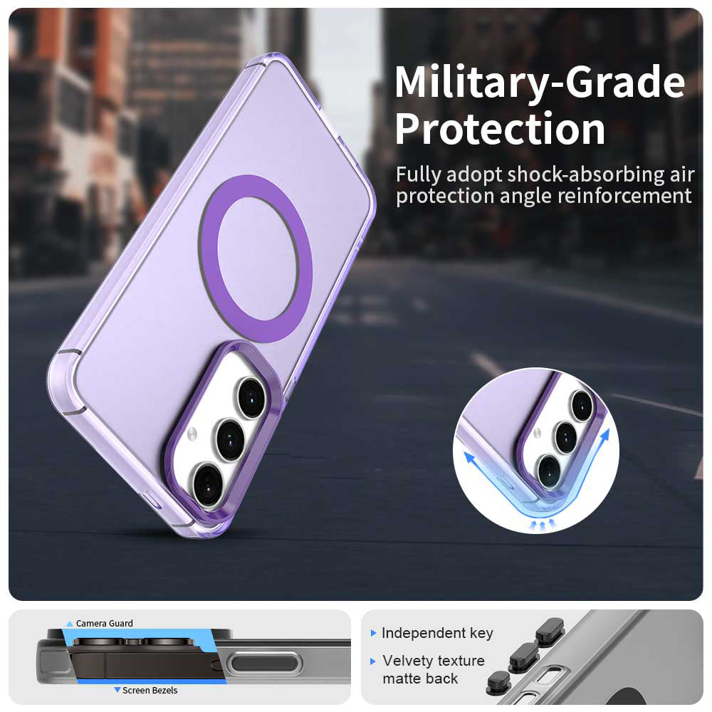 Husa de protectie Techsuit CandyCase MagSafe compatibil cu Samsung Galaxy S23 FE, Mov