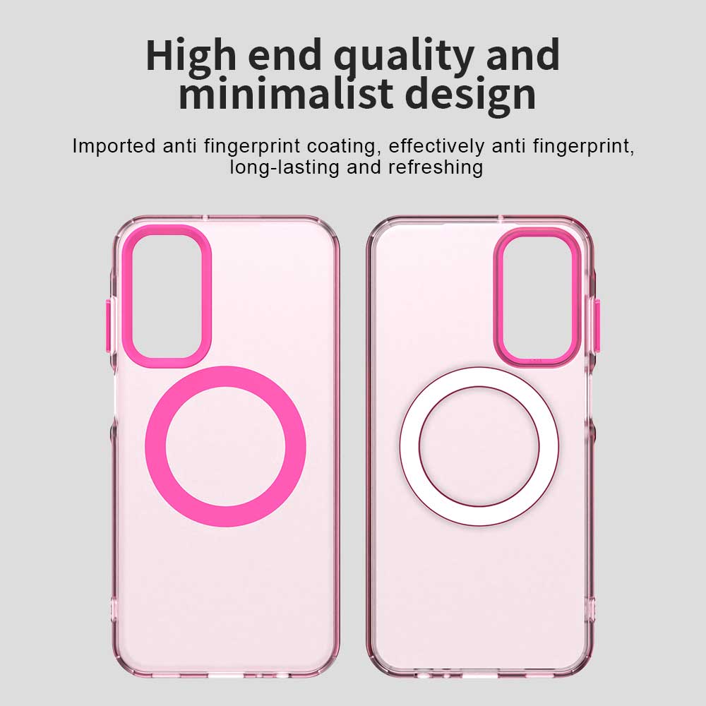 Husa de protectie Techsuit CandyCase MagSafe compatibil cu Samsung Galaxy A55 5G, Roz