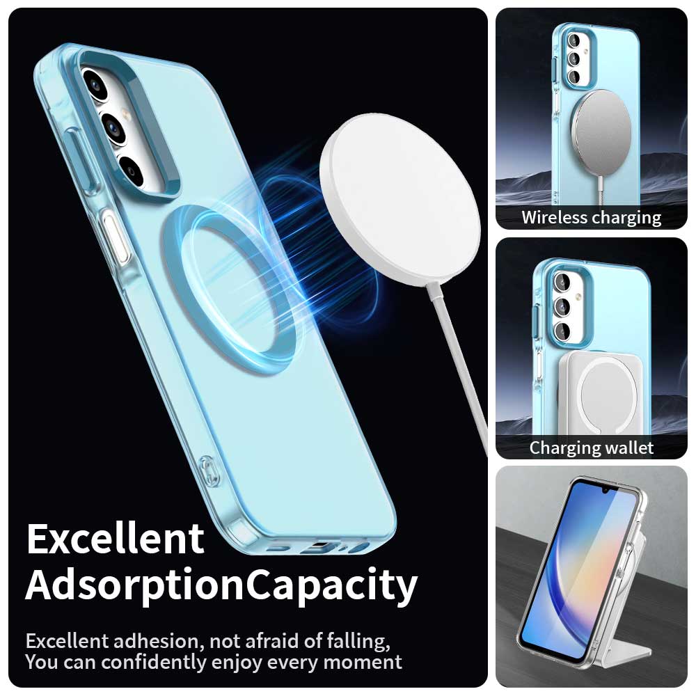 Husa de protectie Techsuit CandyCase MagSafe compatibil cu Samsung Galaxy A35 5G, Albastru