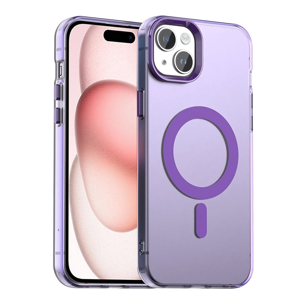 Husa de protectie Techsuit CandyCase MagSafe compatibil cu iPhone 15, Mov