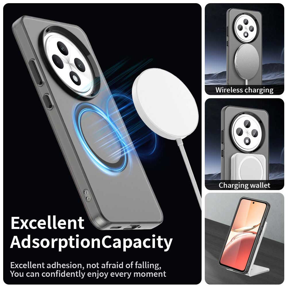 Husa de protectie Techsuit CandyCase MagSafe compatibil cu Oppo A40 4G / A60 5G, Negru