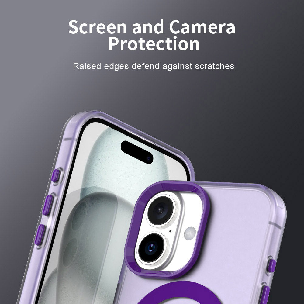 Husa de protectie Techsuit CandyCase MagSafe compatibil cu iPhone 16 Plus, Mov