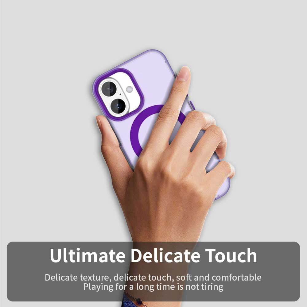 Husa de protectie Techsuit CandyCase MagSafe compatibil cu iPhone 16 Plus, Mov