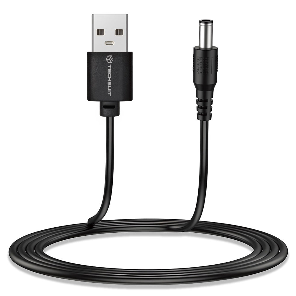 Adaptor Techsuit (set de 11) Cable Adapter ChargeNest (AC21), USB to 7x DC Barrel, Jack Adapter, Type-C, Mini-USB, Micro-USB, Negru