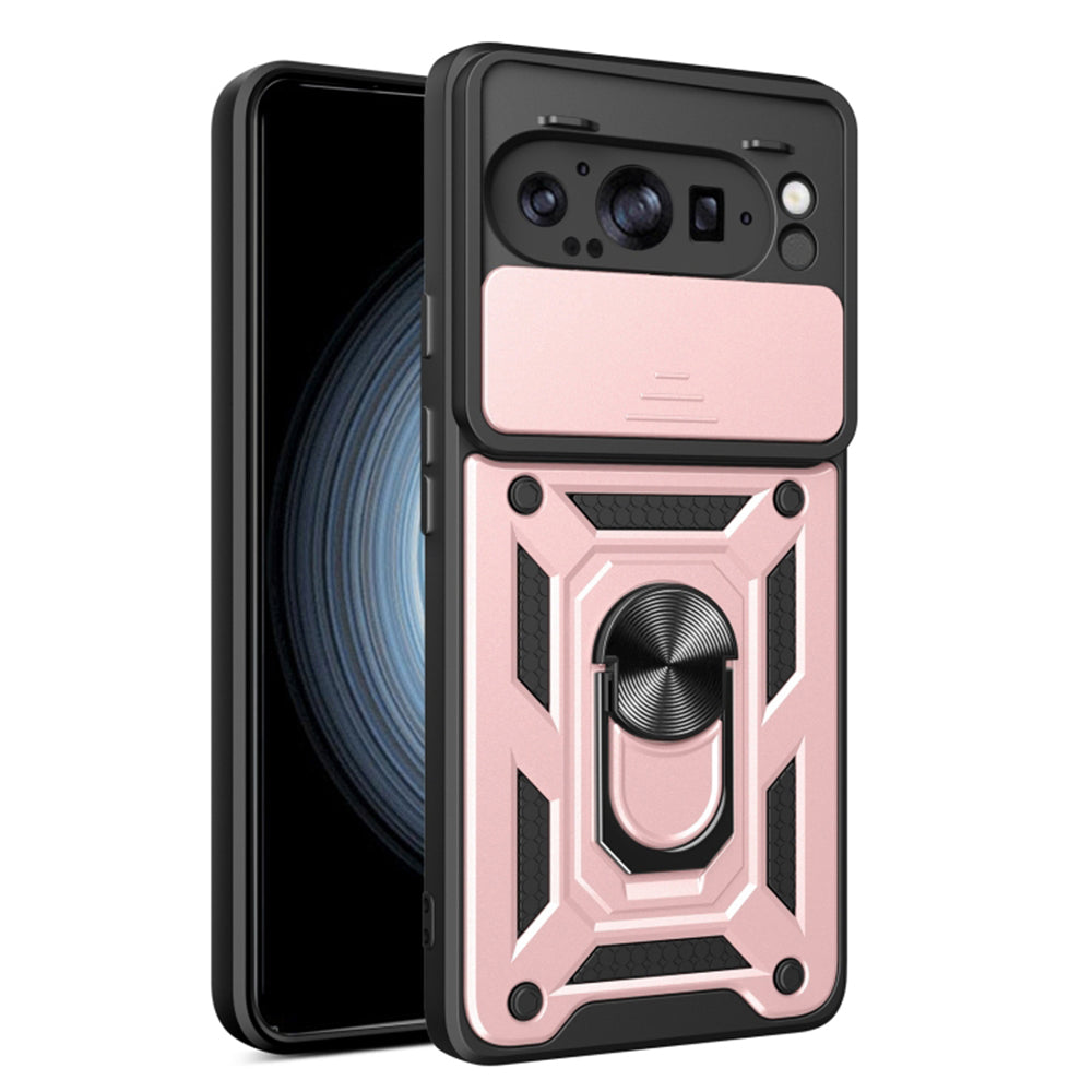 Husa de protectie Techsuit CamShield Series compatibil cu Google Pixel 9 Pro XL, Roz Auriu
