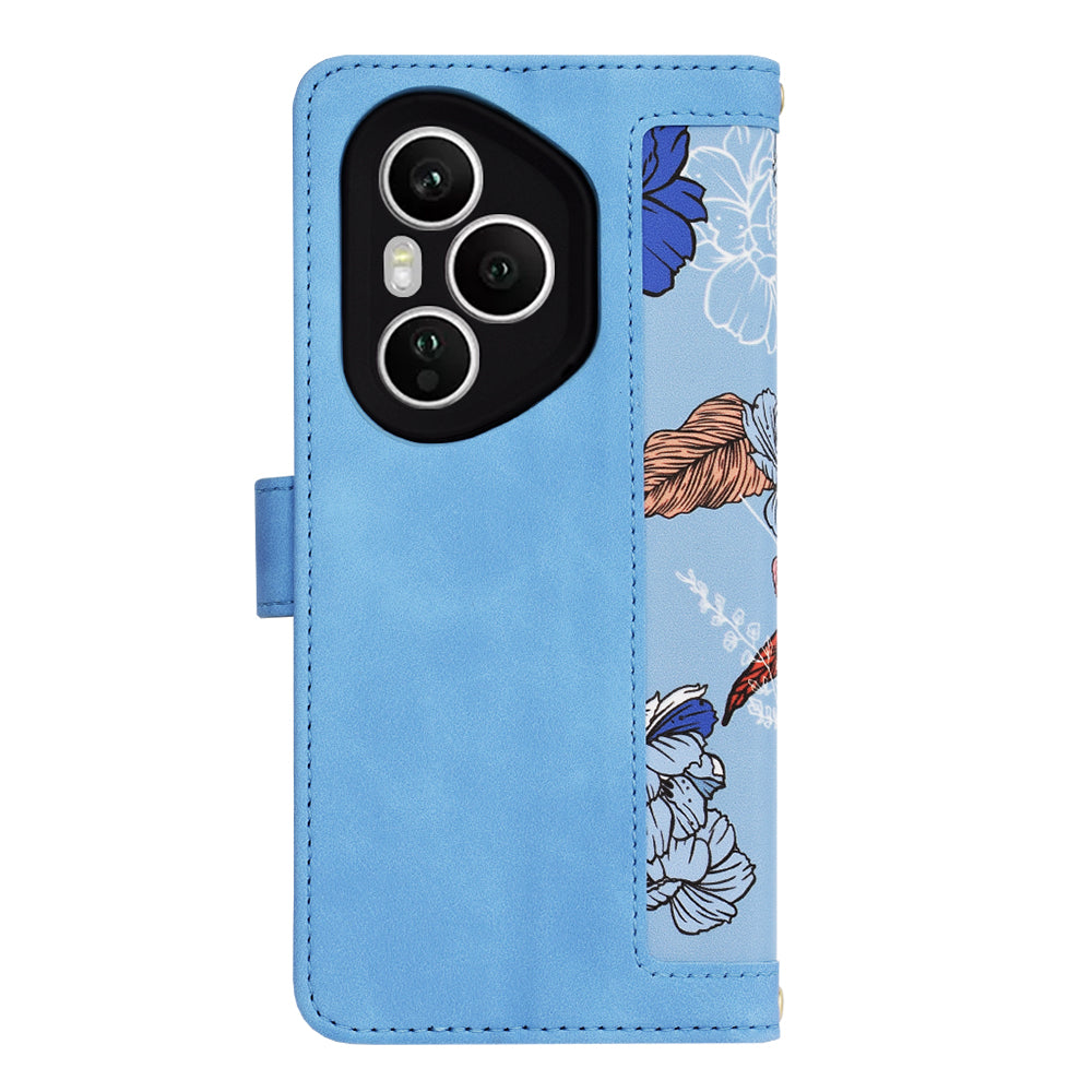 Husa de protectie Techsuit FlipCraft compatibil cu Honor 400 Pro, Vibrant Blue