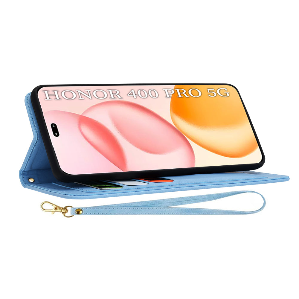 Husa de protectie Techsuit FlipCraft compatibil cu Honor 400 Pro, Vibrant Blue