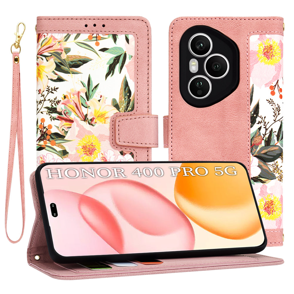 Husa de protectie Techsuit FlipCraft compatibil cu Honor 400 Pro, Sweetheart Pink