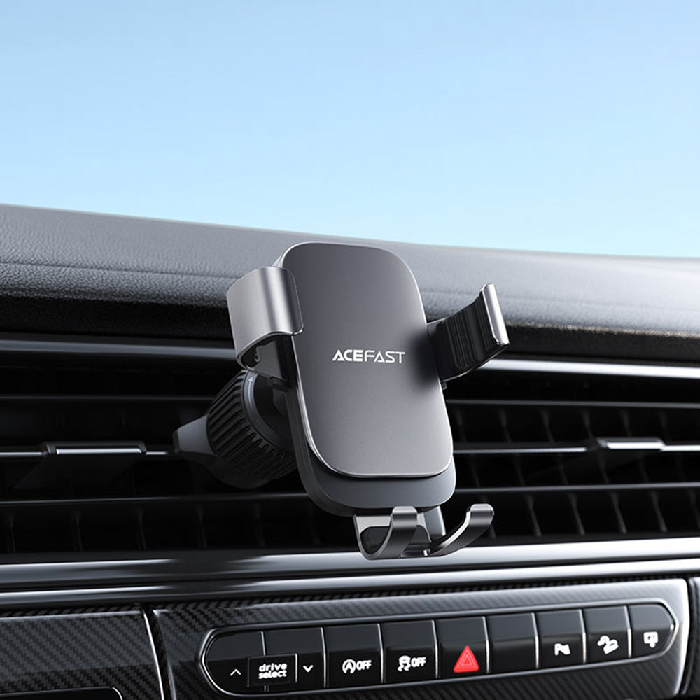 Suport Auto Acefast D59, Gravitațional, Ajustabil, Negru