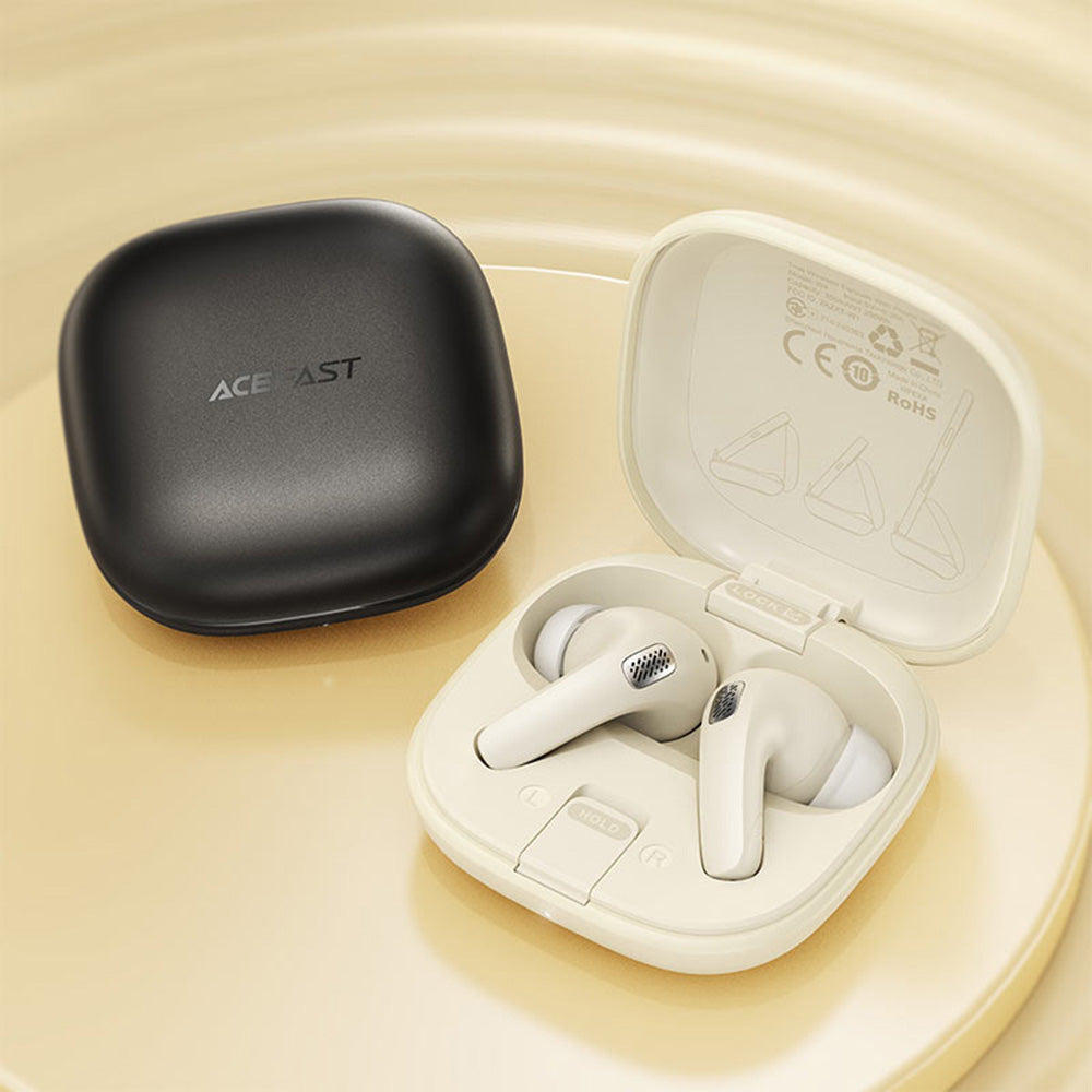 Casti Acefast W4, Bluetooth 5.4 ANC, Bej