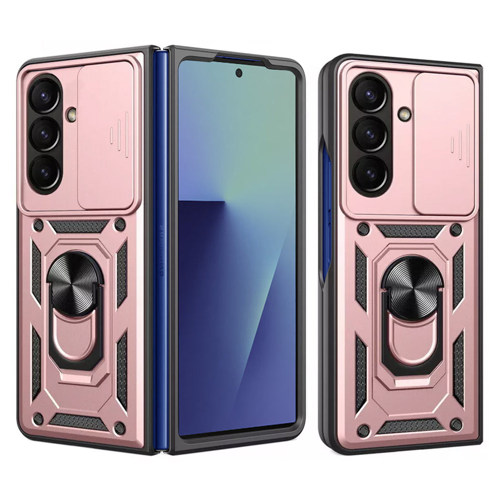 Husa de protectie Techsuit CamShield Series compatibil cu Samsung Galaxy Z Fold7, Roz Auriu