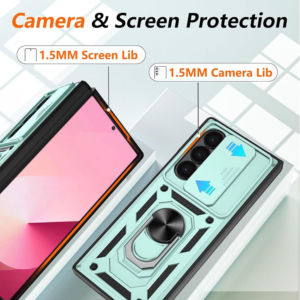 Husa de protectie Techsuit CamShield Series compatibil cu Samsung Galaxy Z Fold6, Verde