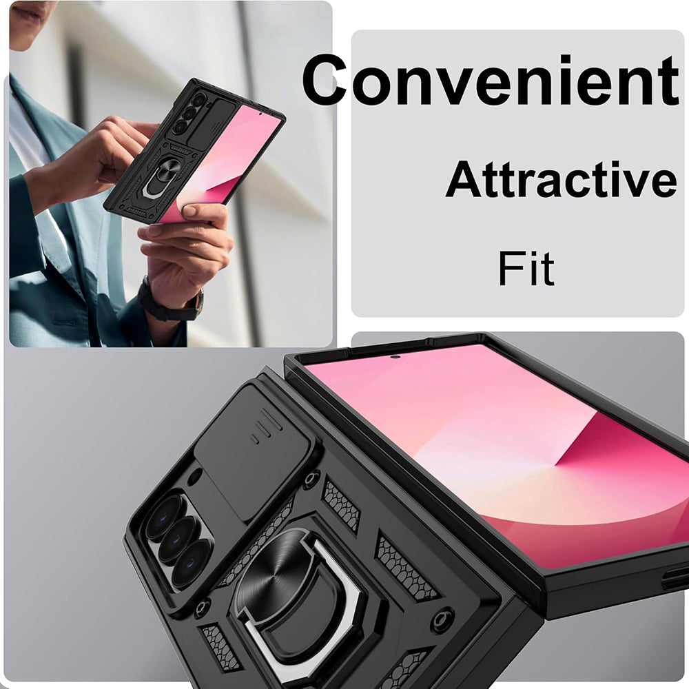Husa de protectie Techsuit CamShield Series compatibil cu Samsung Galaxy Z Fold6, Negru