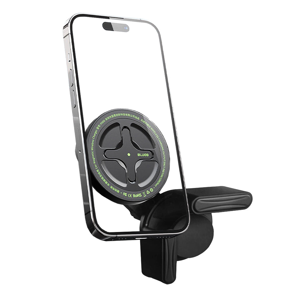 Suport Blueo with Wireless Charging Ape Legend, for EV Car, Type-C, 15W, 360 Rotation, Negru