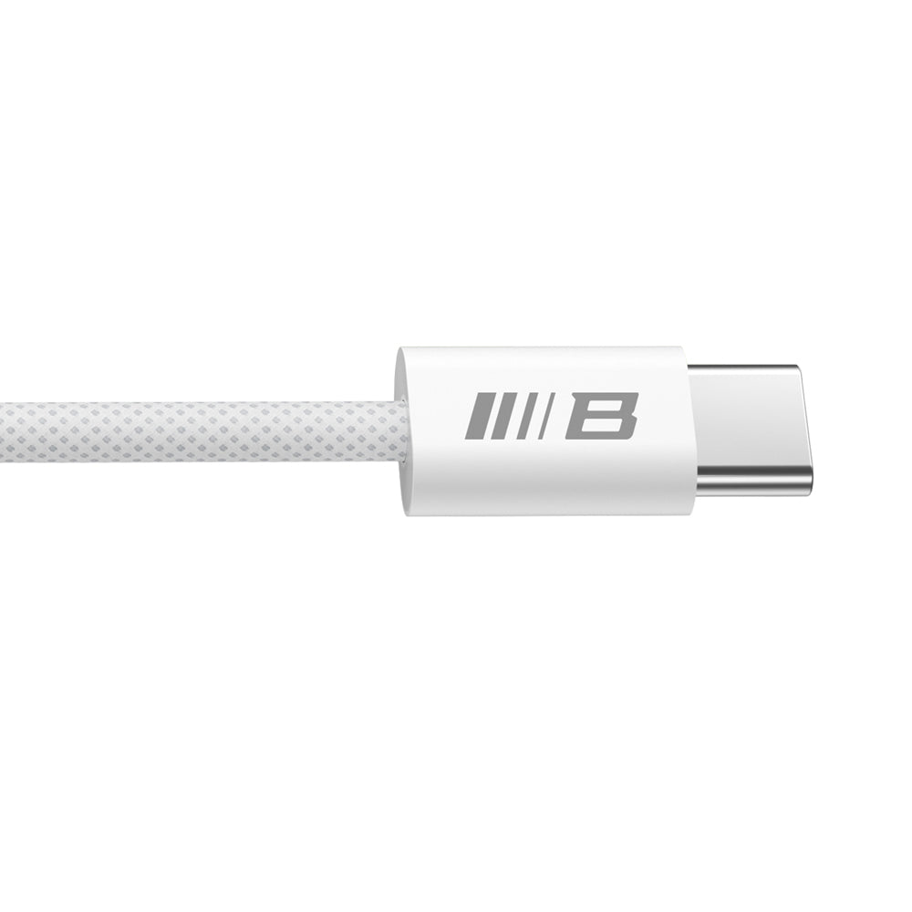 Cablu Blueo Data Cable, Type-C to Type-C, Fast Charging, Braided, 2m, Alb