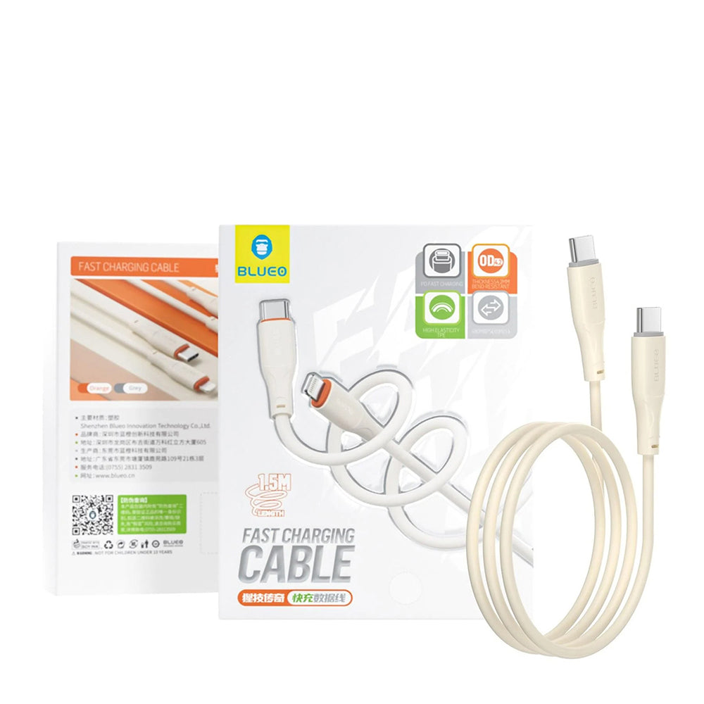 Cablu Blueo Ape Lengend, Type-C to Type-C, Fast Charging, 1.5m, Gri